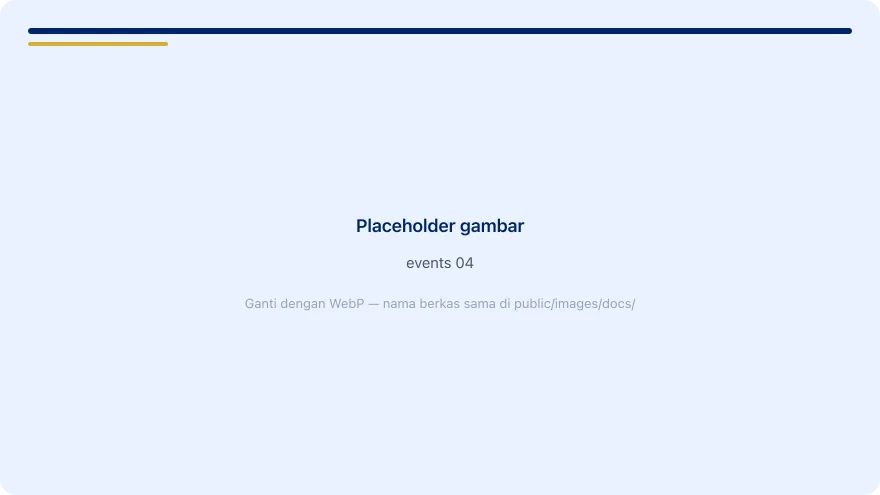 Events — konfirmasi terdaftar